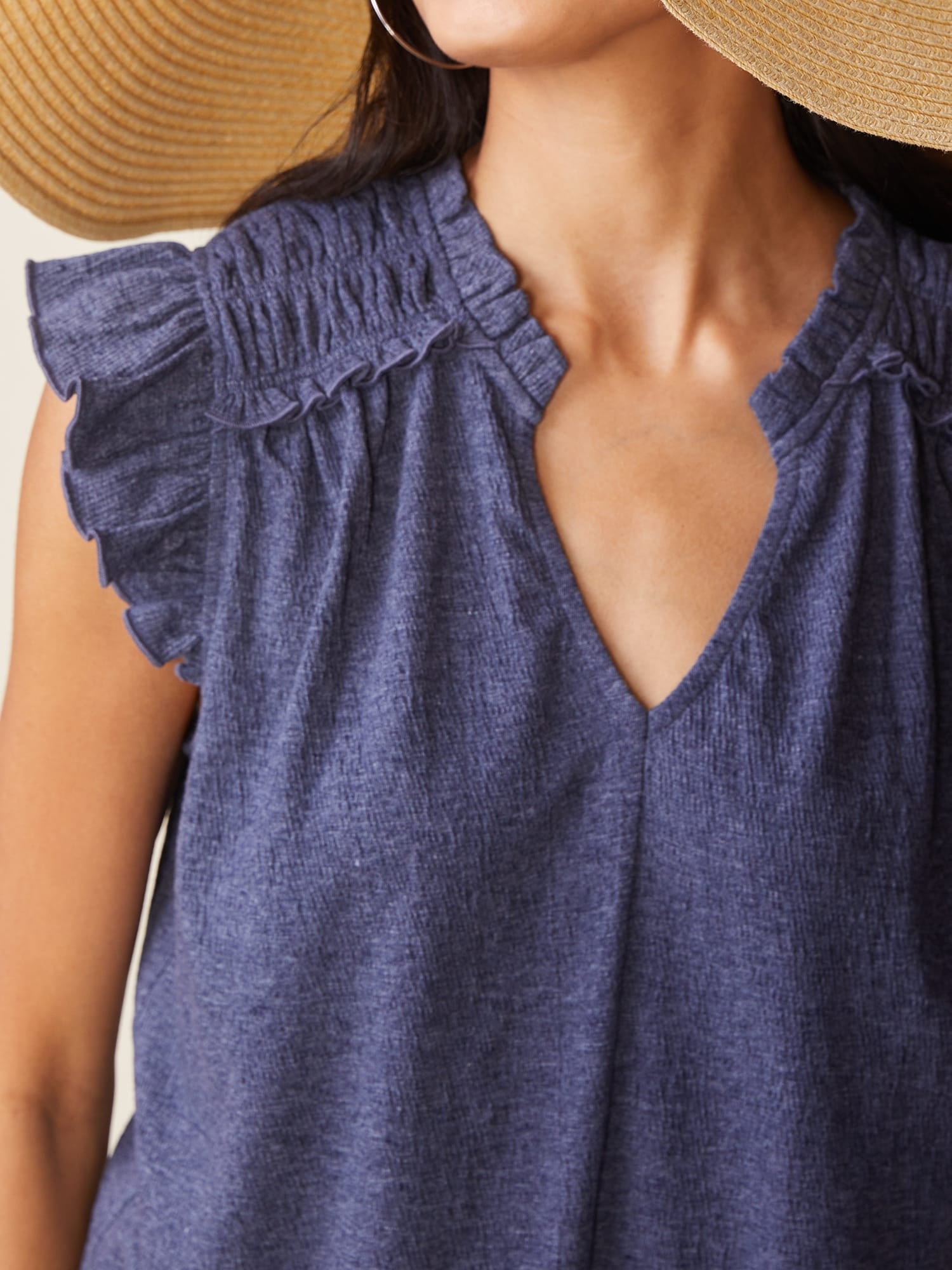 Anthem Mod Stage Apparel Tanks Anthem Texture Flutter Top Anthem Texture Flutter Top