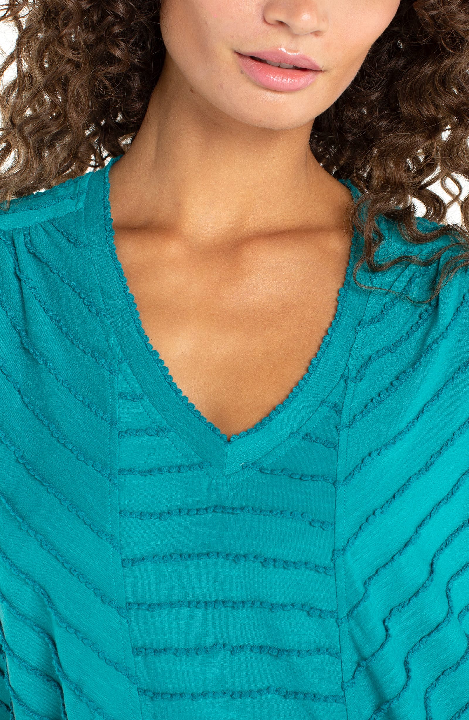Liverpool Tops Liverpool Short Sleeve Knit Top with Miter Detail - Multiple Colors Liverpool Short Sleeve Knit Top with Miter Detail - Multiple Colors