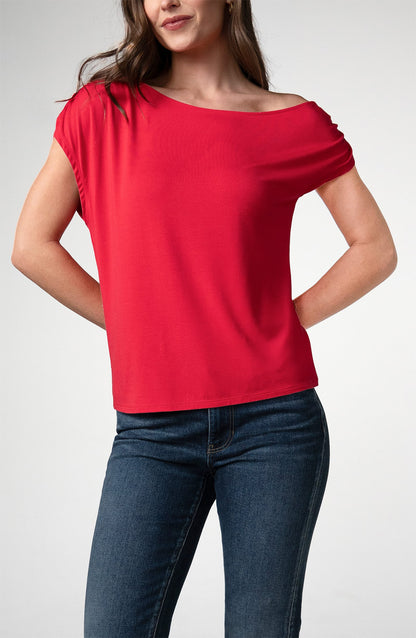 Liverpool Tops Liverpool Asymmetrical Off Shoulder Knit Top - Multiple Colors 44314846 Liverpool Asymmetrical Off Shoulder Knit Top - Multiple Colors
