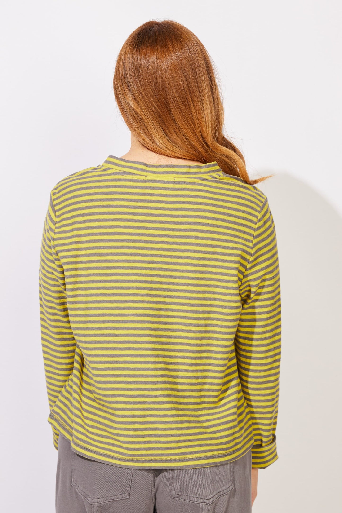 Escape by Habitat Tees Escape Verona Stripe Layover Mock Neck Tee - Multiple Colors Escape Verona Stripe Layover Mock Neck Tee - Multiple Colors