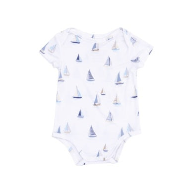 Angel Dear Short Sleeve Bamboo Bodysuit - Multiple Colors