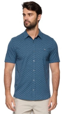 Flag & Anthem Fulton Geo Print Knit Shirt