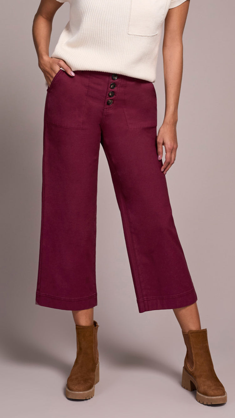 Tribal Sophia Curvy Wide Crop Jean - Multiple Colors