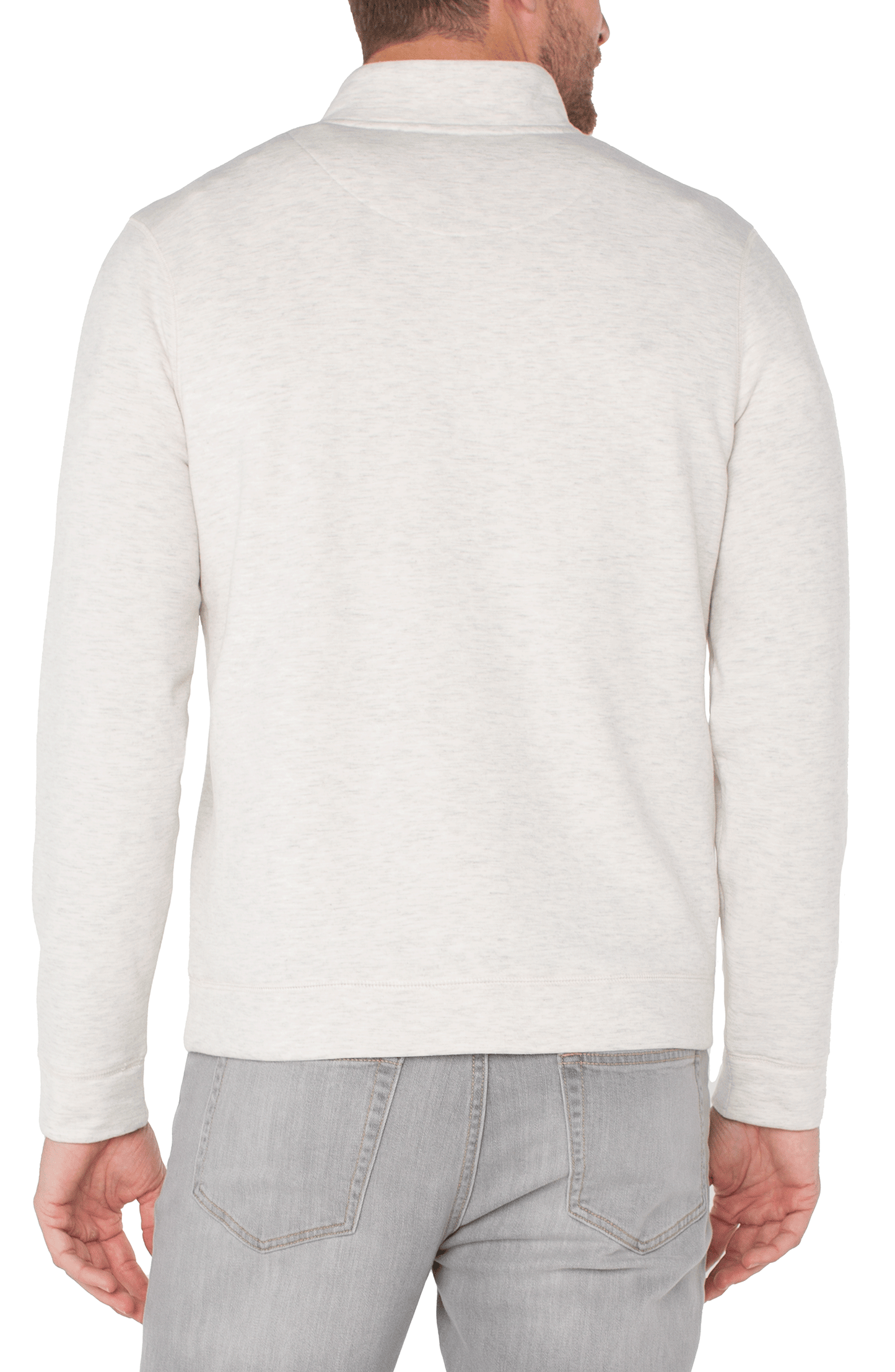 Liverpool Men's Mock Neck Button Placket Pullover