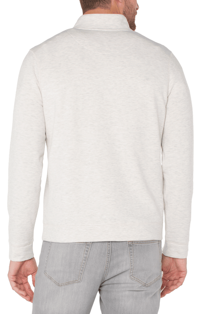 Liverpool Men's Mock Neck Button Placket Pullover