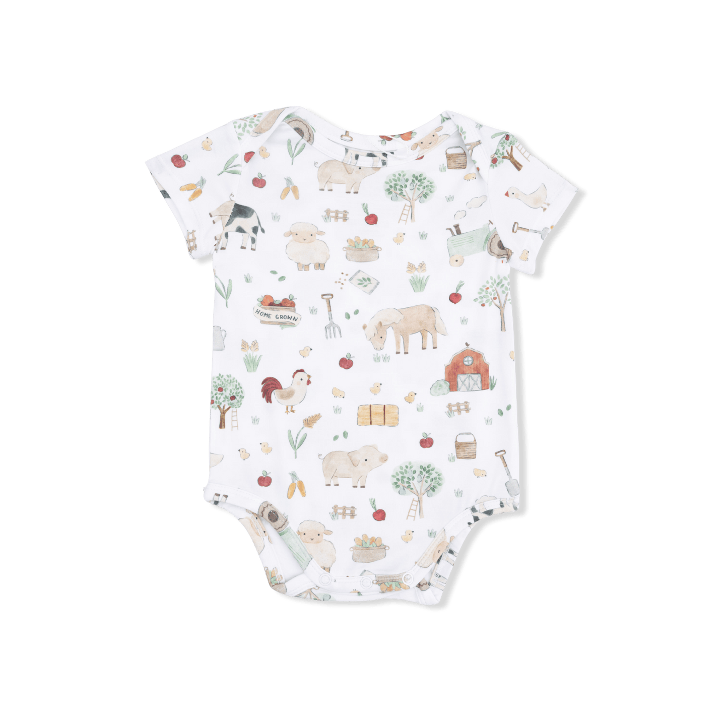 Angel Dear Children's Clothing Angel Dear Short Sleeve Bamboo Bodysuit - Multiple Prints 07132382 Angel Dear Short Sleeve Bamboo Bodysuit - Multiple Prints