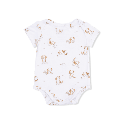 Angel Dear Children's Clothing Angel Dear Short Sleeve Bamboo Bodysuit - Multiple Prints 07165150 Angel Dear Short Sleeve Bamboo Bodysuit - Multiple Prints