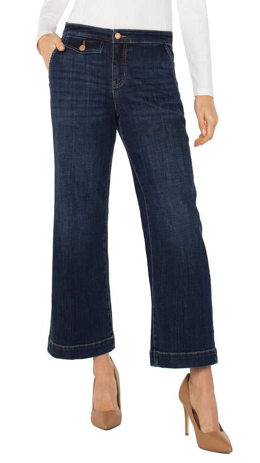 Liverpool Stride Wide Leg Pant