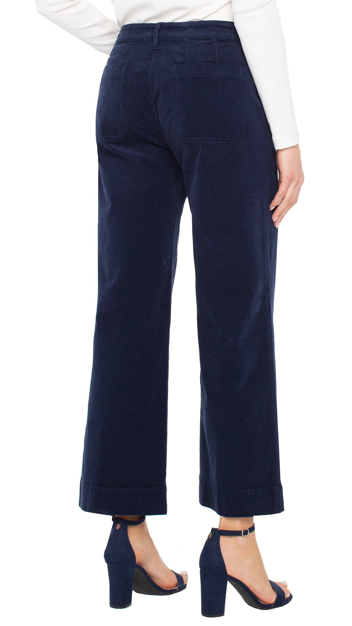 Liverpool Corduroy Crop Wide Leg Pant