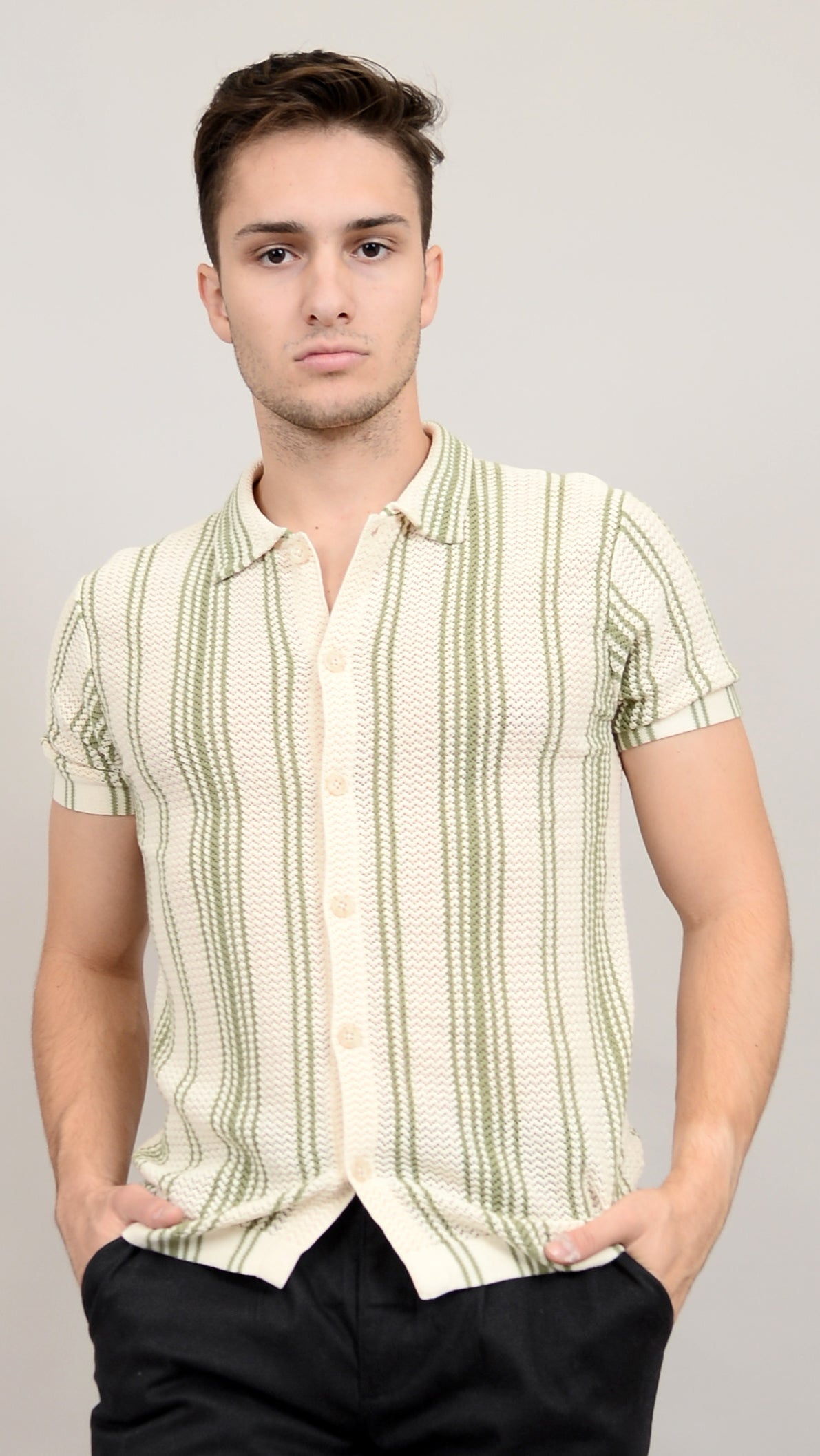 Hedge Fancy Stitch Short Sleeve Polo