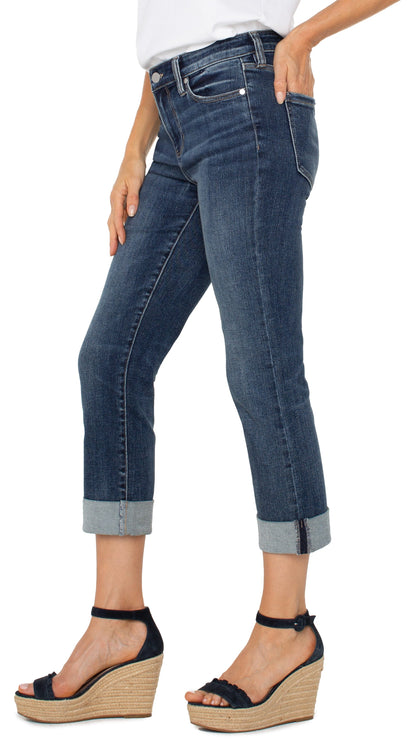 Liverpool Pants Liverpool Charlie Crop Wide Rolled Cuff Pant Liverpool Charlie Crop Wide Rolled Cuff Pant