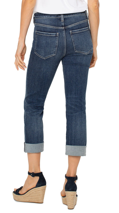 Liverpool Pants Liverpool Charlie Crop Wide Rolled Cuff Pant Liverpool Charlie Crop Wide Rolled Cuff Pant