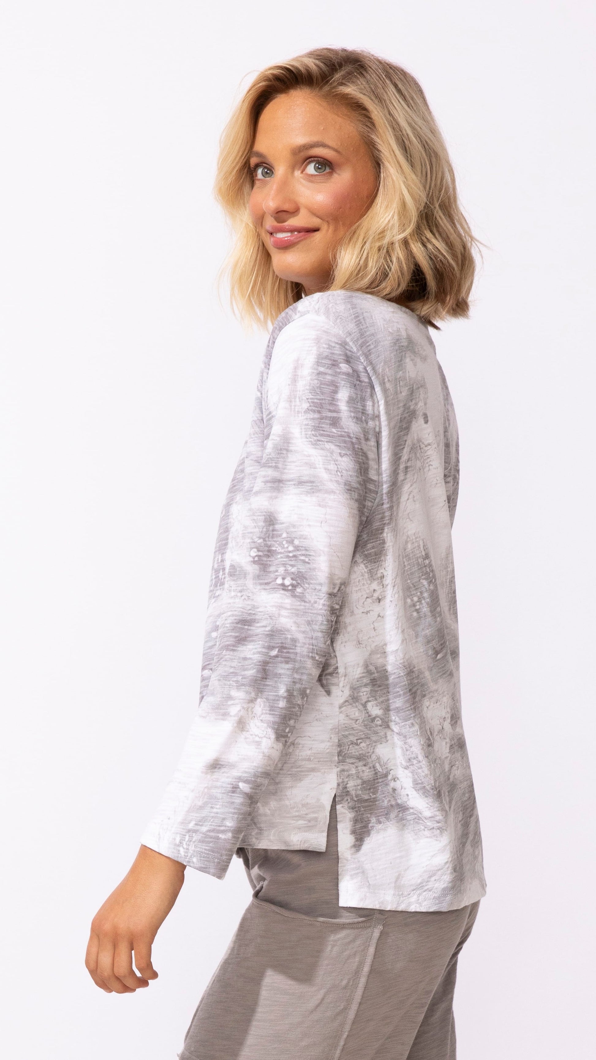 Escape by Habitat Tees Escape Ocean Marble Boxy Tee Escape Ocean Marble Boxy Tee
