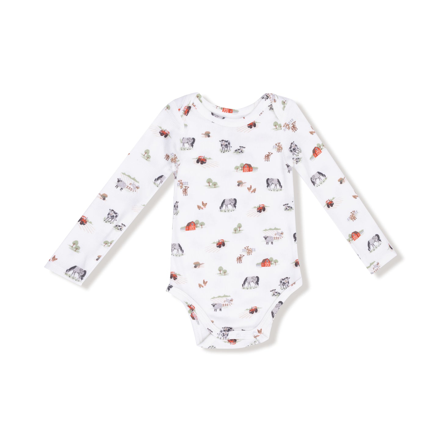 Angel Dear Little Farm Lap Shoulder Bodysuit