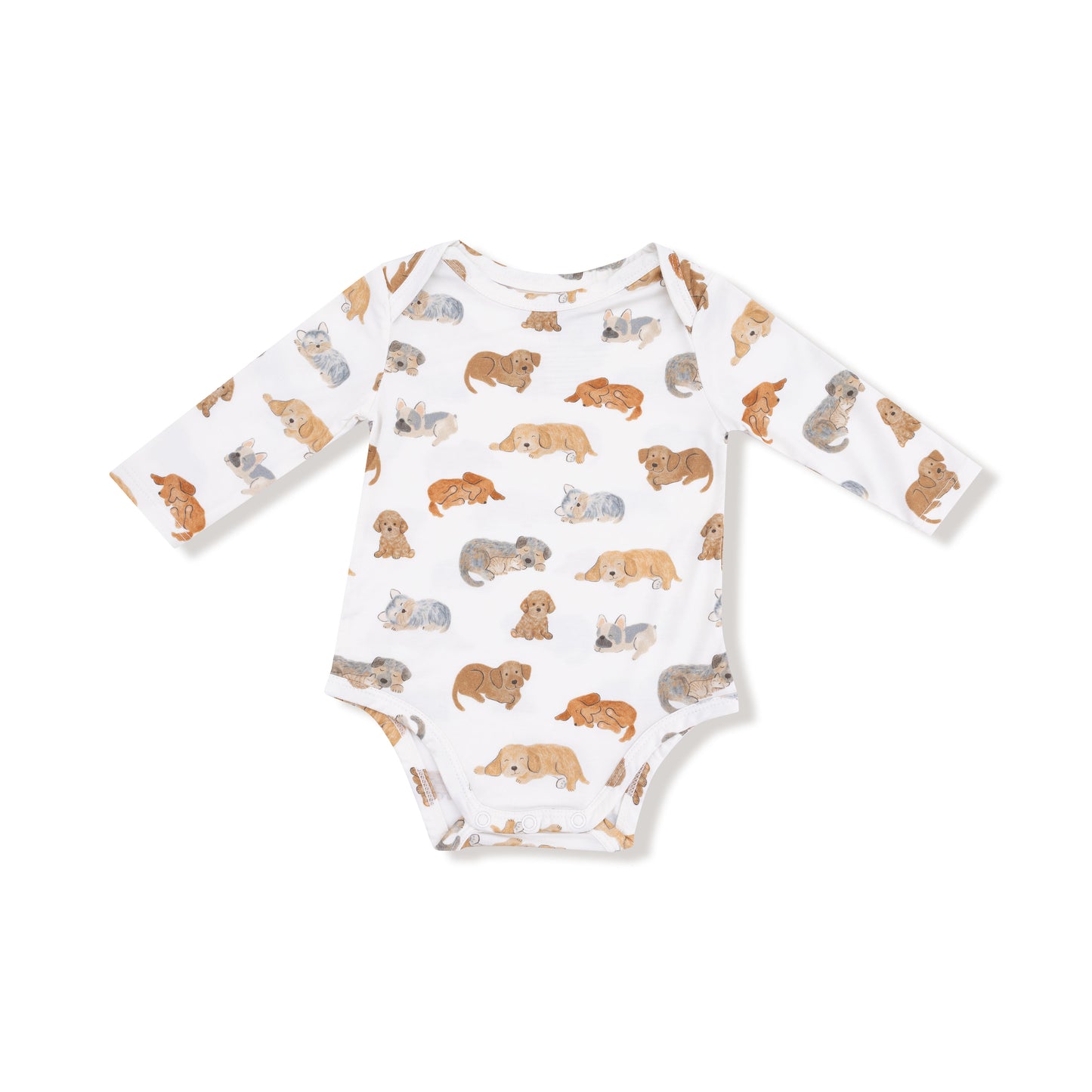 Angel Dear Napping Puppies Lap Shoulder Bodysuit