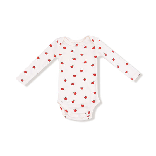 Angel Dear Tiny Apples Lap Shoulder Bodysuit