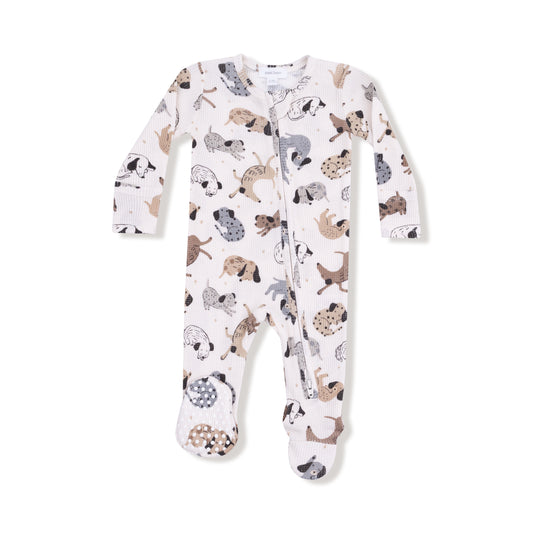 Angel Dear Cozy Pups 2 Way Zipper Footie