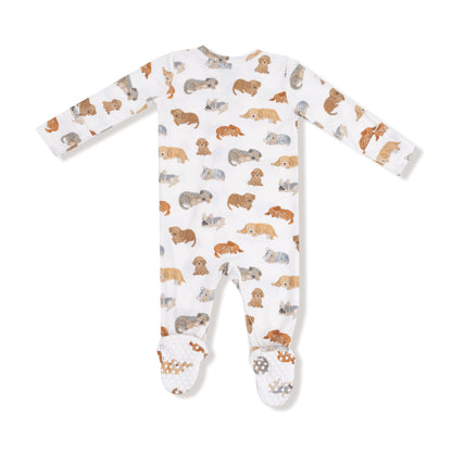 Angel Dear Napping Puppies 2 Way Zipper Footie