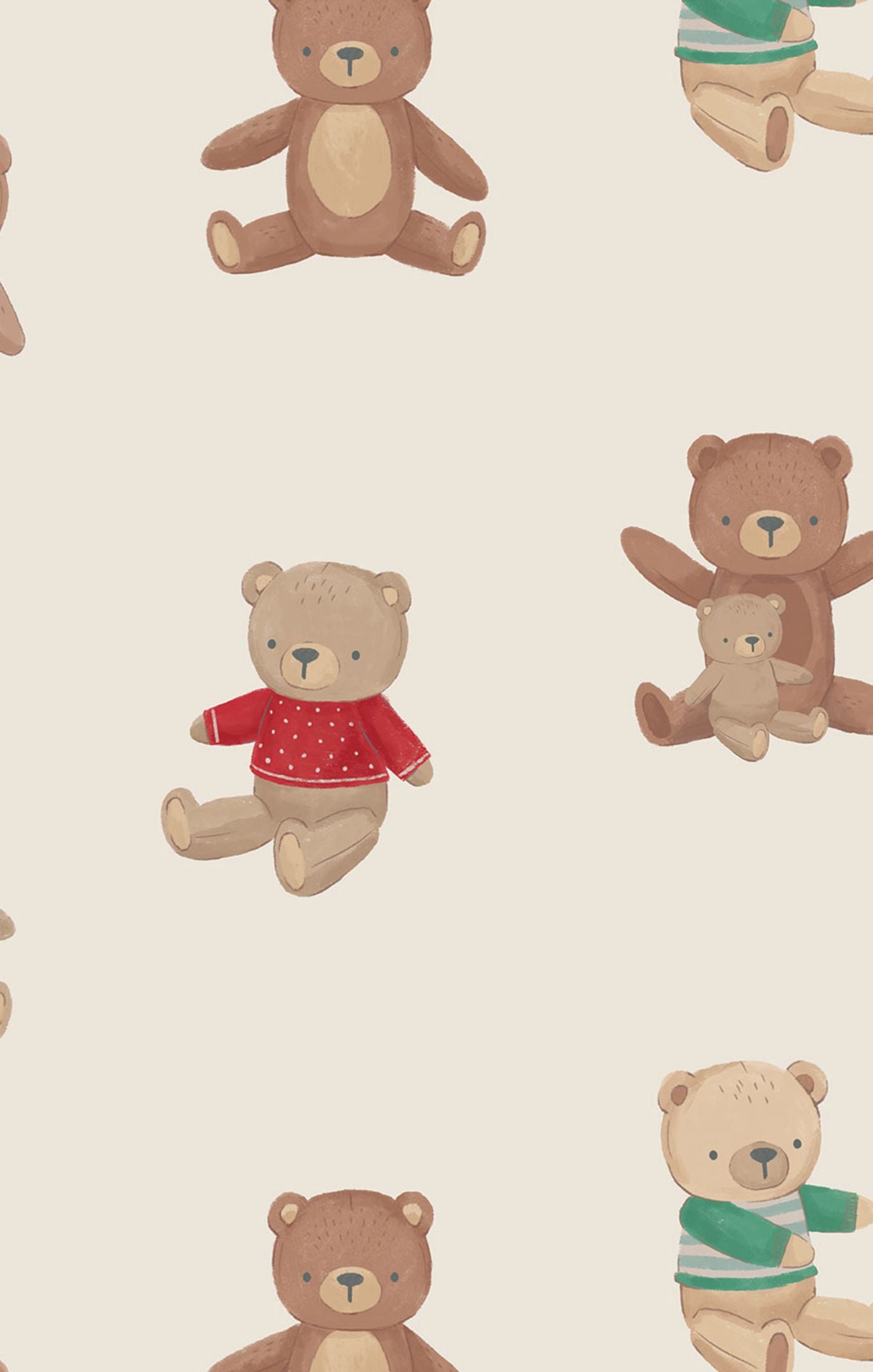 Angel Dear Teddy Bear 2 Way Zipper Footie