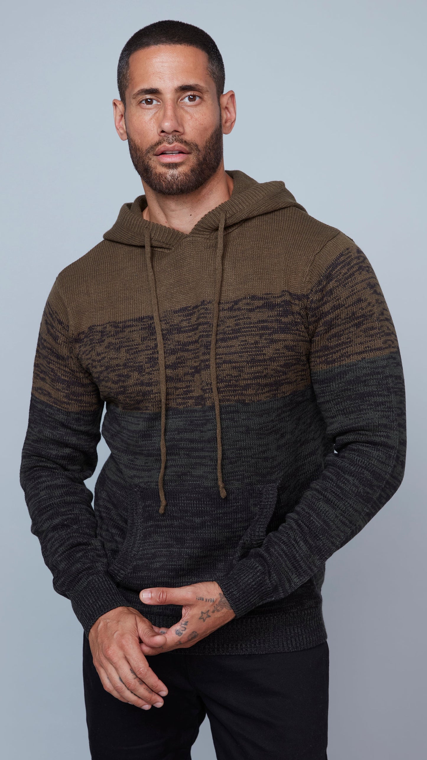 Hedge Colorblock Sweater Hoodie