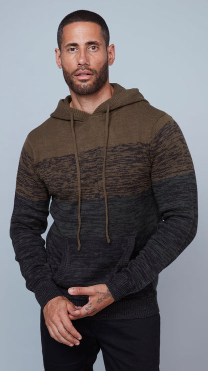 Hedge Colorblock Sweater Hoodie