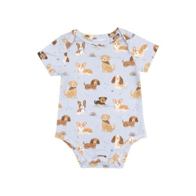 Angel Dear Short Sleeve Bamboo Bodysuit - Multiple Colors