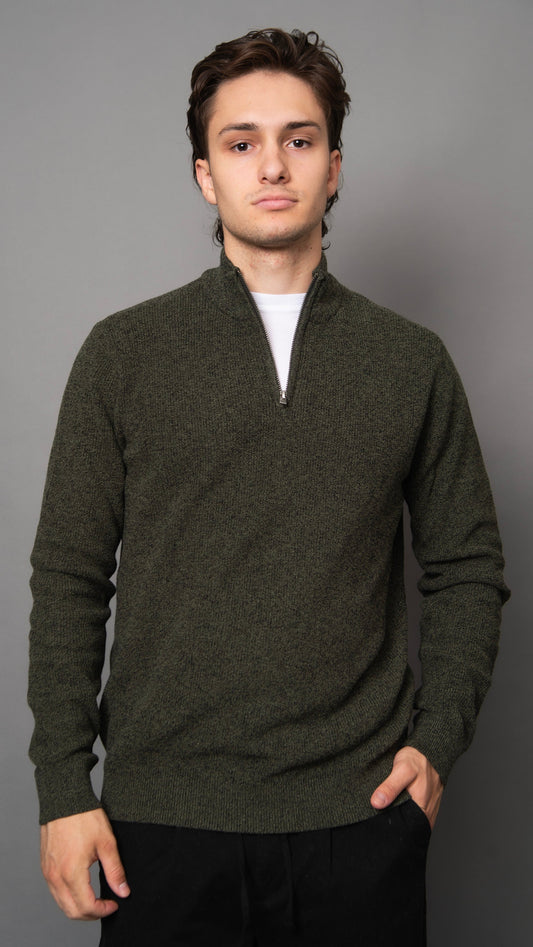 Hedge 1/4 Zip Mock Neck Sweater