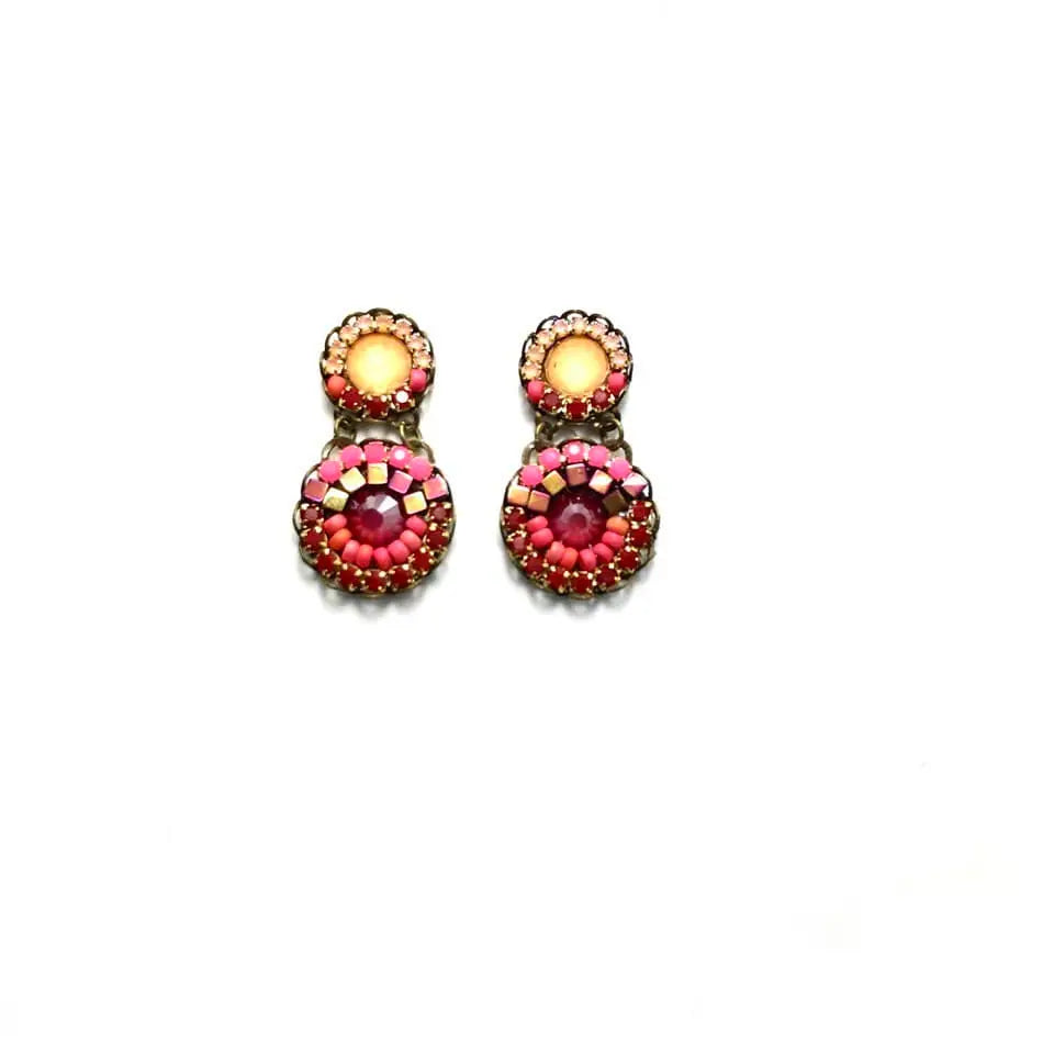 Melizi Jewelry Red Velvet Earrings