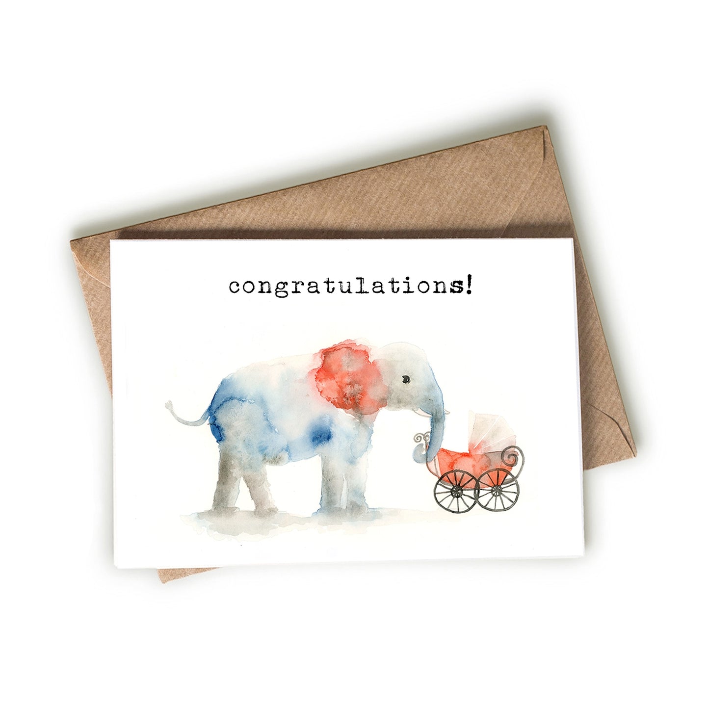 Elephant Congratulations Greeting Card