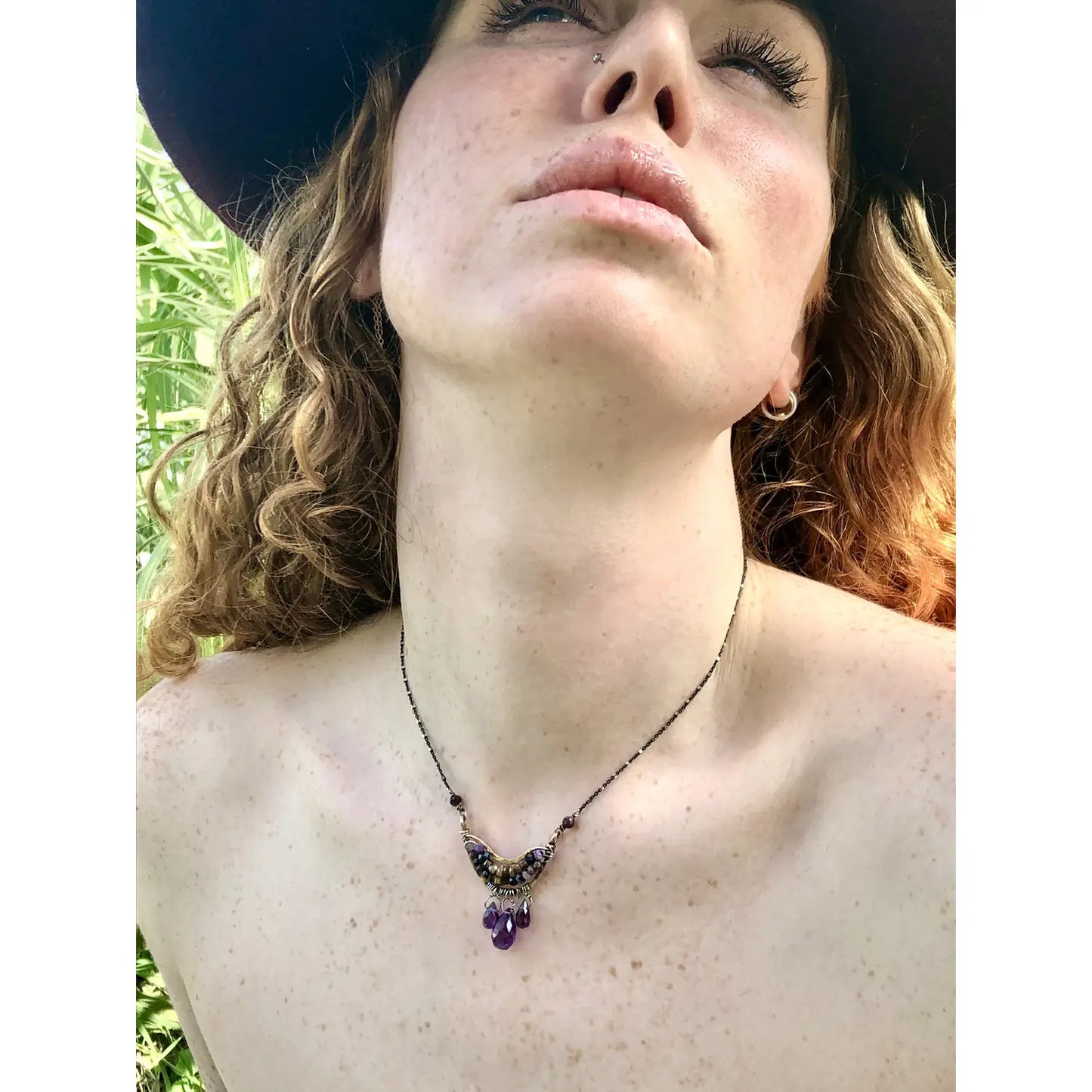 Art By Any Means Amethyst Mosaic Necklace