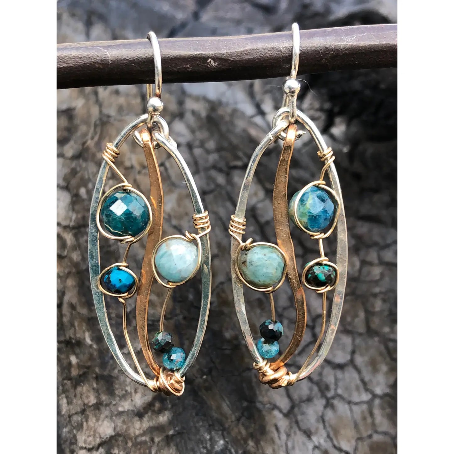 Art By Any Means Apatite Garden Earrings