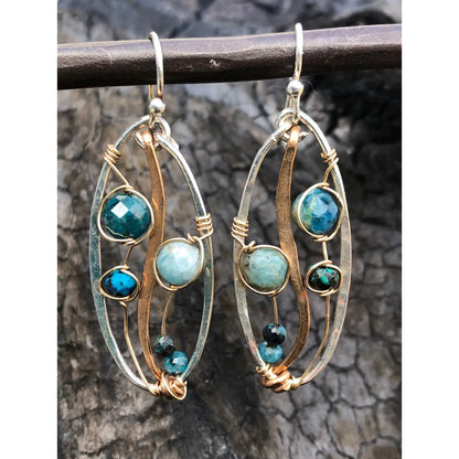 Art By Any Means Apatite Garden Earrings