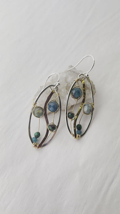 Art By Any Means Apatite Garden Earrings