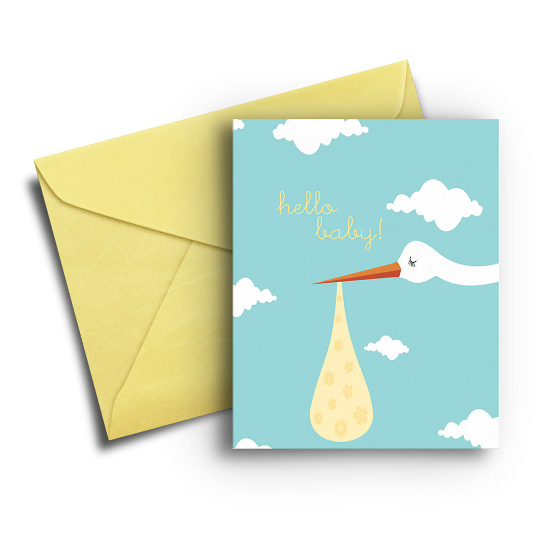 Fresh Frances Stork Baby Greeting Card