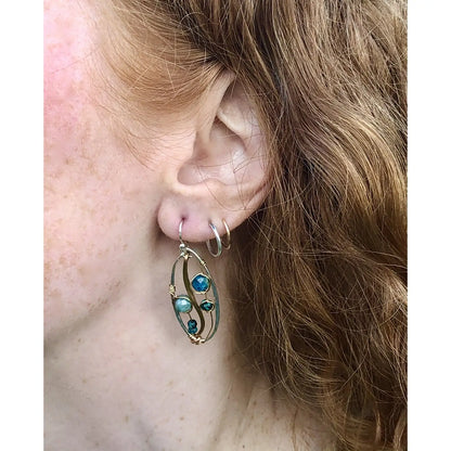 Art By Any Means Apatite Garden Earrings