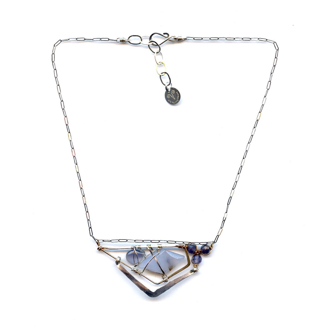 Art By Any Means Iolite Cluster Slide Necklace