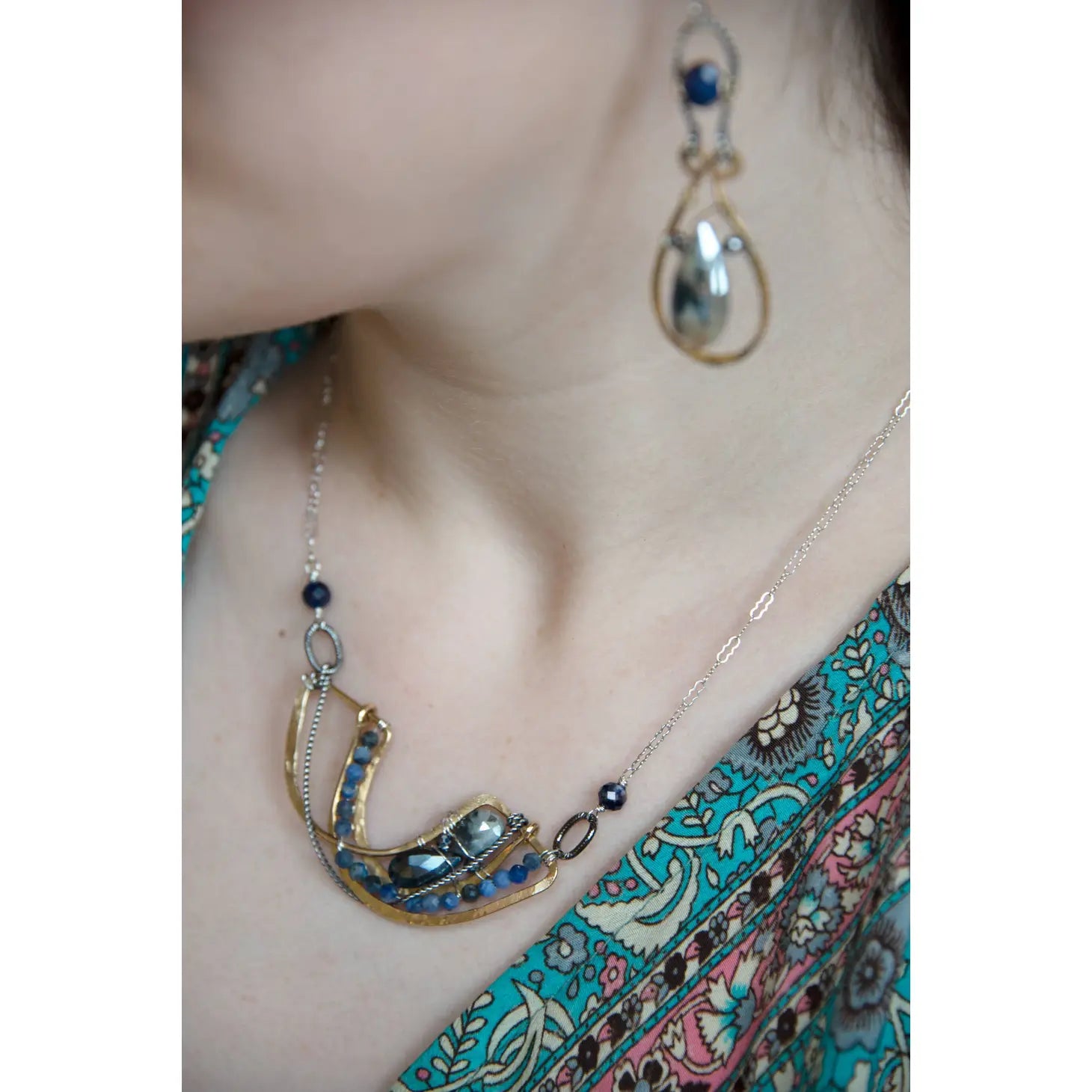 Art By Any Means Necklaces Art By Any Means Indigo Ocean Necklace 09844958 Art By Any Means Indigo Ocean Necklace