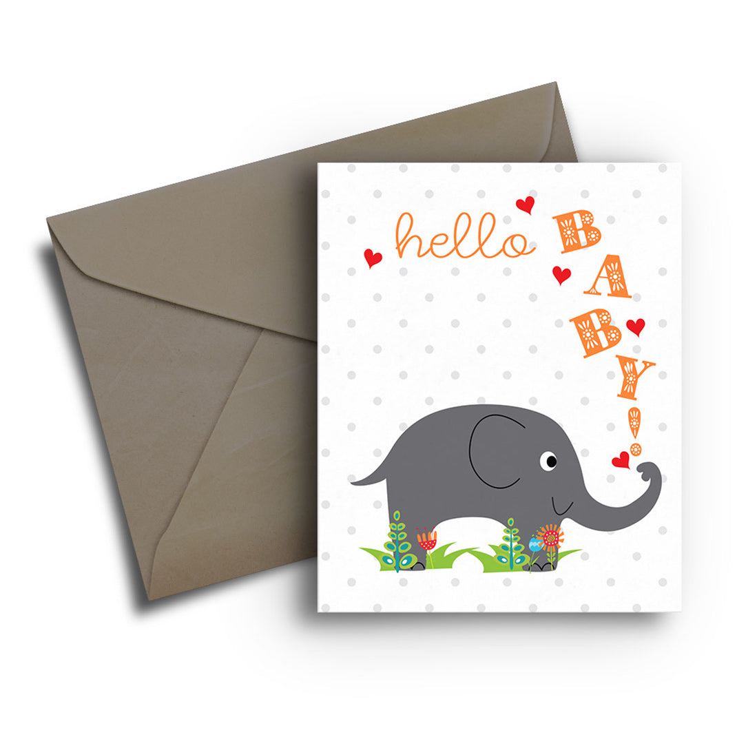 Fresh Frances Elephant Baby Greeting Card