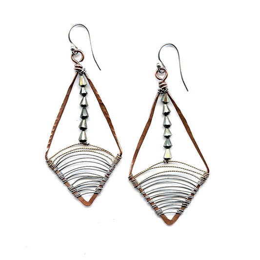 Art By Any Means Pyrite Wanderlust Earrings