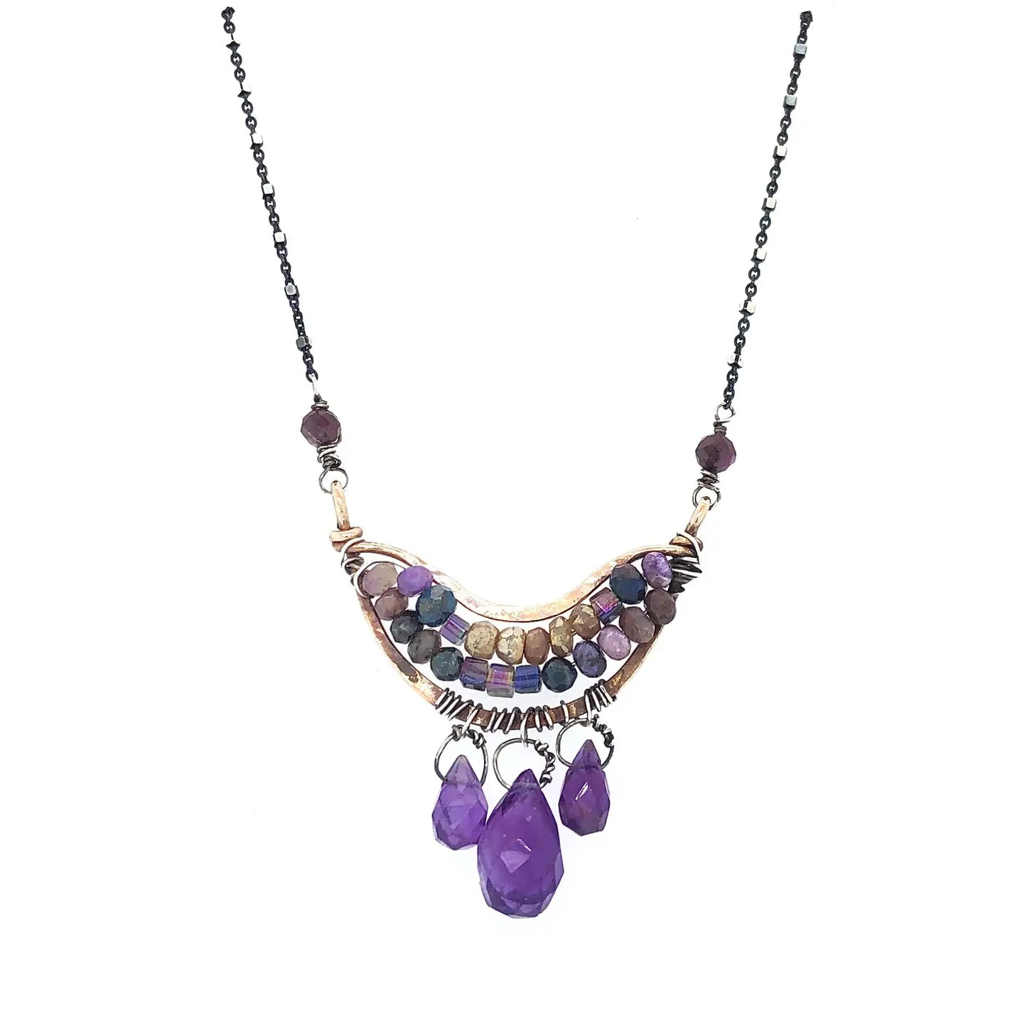 Art By Any Means Amethyst Mosaic Necklace