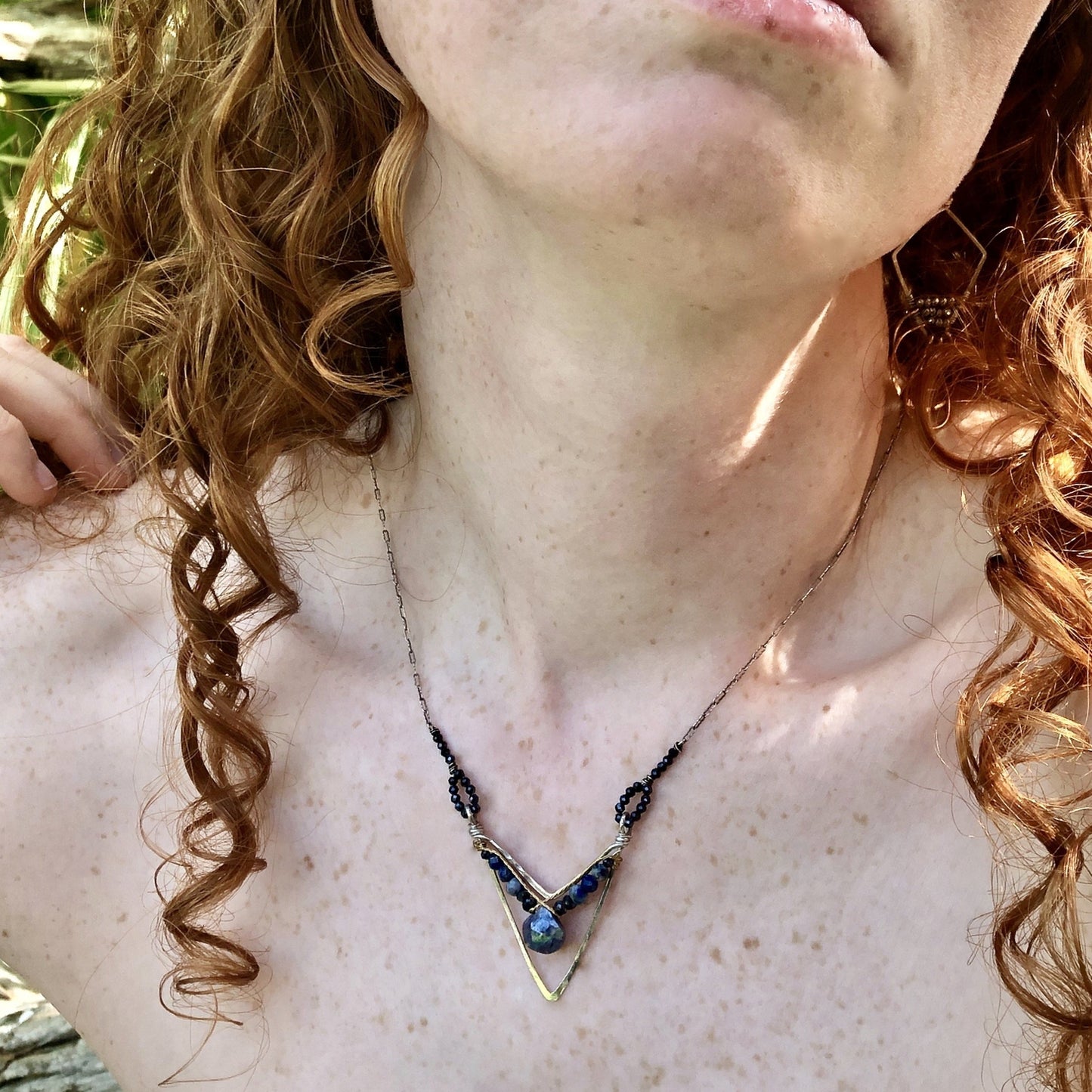 Art By Any Means Sapphire Crux Necklace