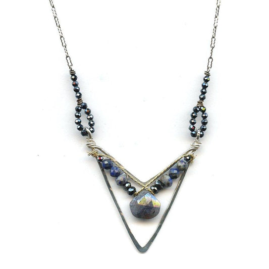 Art By Any Means Sapphire Crux Necklace