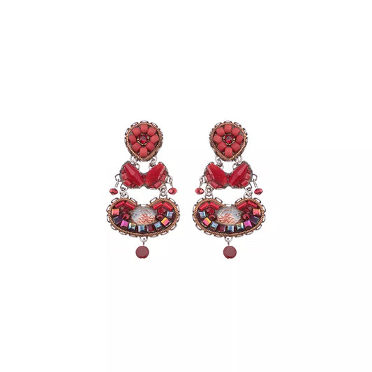 Ayala Bar Red Roses Cin Earrings