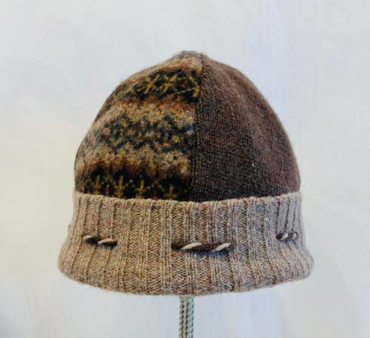 Repurposed Wool Cuppy Hat - #31