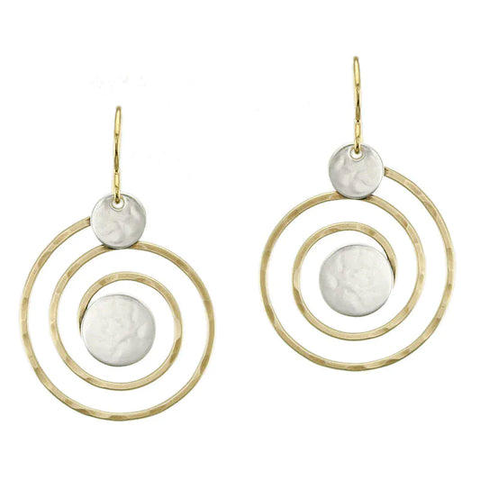 Marjorie Baer Earrings Marjorie Baer Earrings - E8232DSW 47624670 Marjorie Baer Earrings - E8232DSW silver gold brass