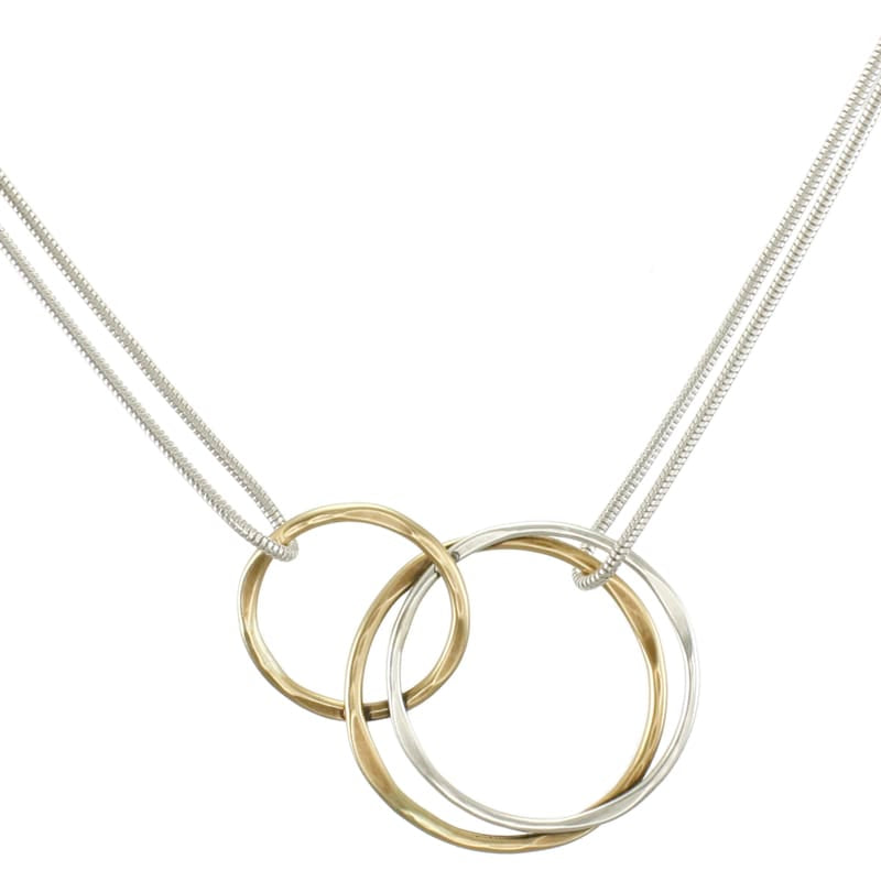 Marjorie Baer Necklaces Marjorie Baer Necklace - N8105D 65043877 Marjorie Baer Necklace - N8105D silver gold brass
