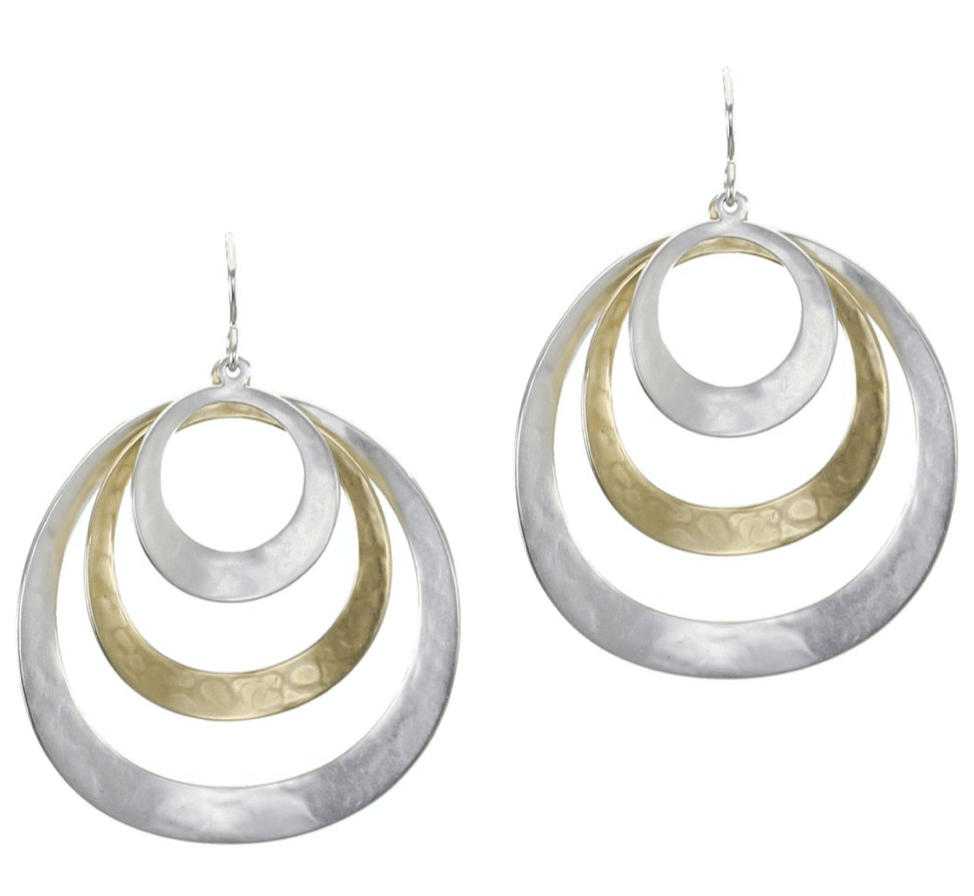 Marjorie Baer Earrings Marjorie Baer Earrings - E0289DW 27322021 Marjorie Baer Earrings - E0289DW silver gold brass