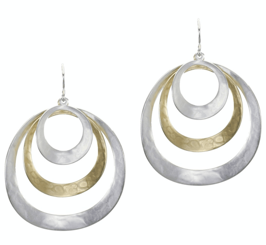 Marjorie Baer Earrings Marjorie Baer Earrings - E0289DW 27322021 Marjorie Baer Earrings - E0289DW silver gold brass