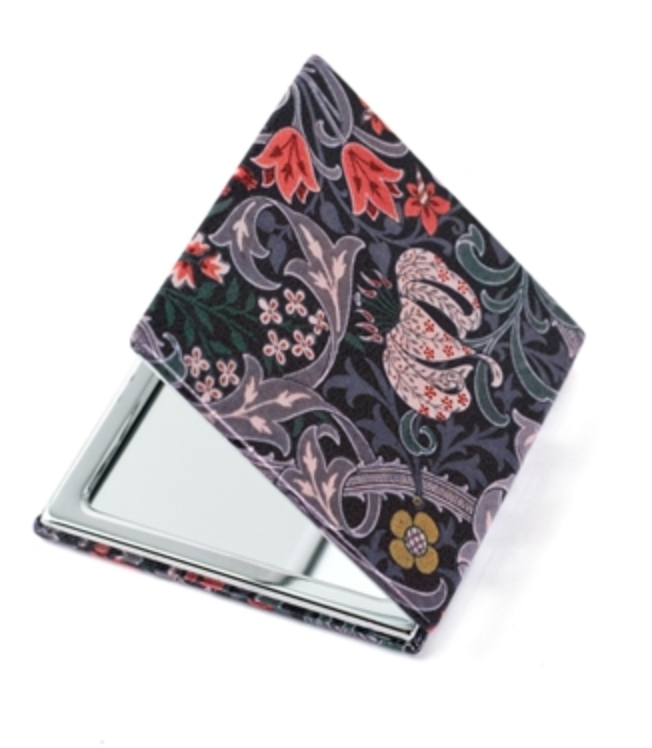 Value Arts Golden Lily Travel Compact Mirror