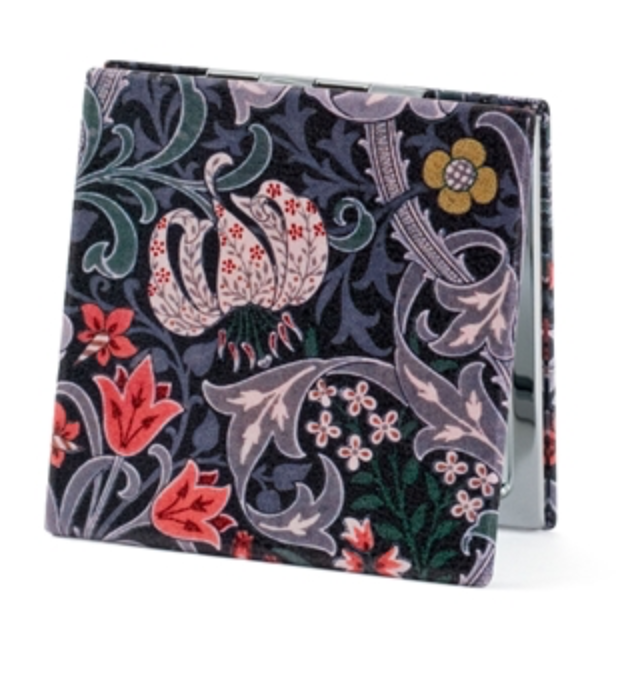 Value Arts Golden Lily Travel Compact Mirror